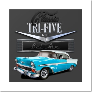 56 Chevy Classic Posters and Art